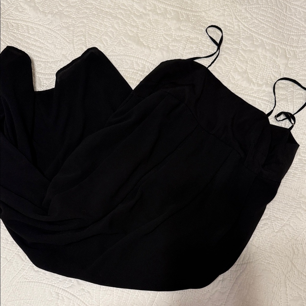 Who What Wear Black Midi Dress